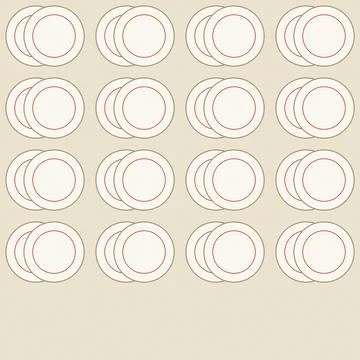 Geometric overlapping circles pattern design abstract illustration Stock Illustration