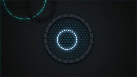 Geometric overlapping circles spinning seamless loop motion background Stock Footage 345075860