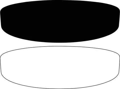 Geometric overlapping ellipses abstract vector イラスト素材