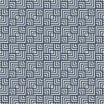 Geometric Overlapping Square Lines Pattern Background Stock Illustration