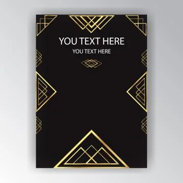 Geometric page template for web and print Stock Illustration