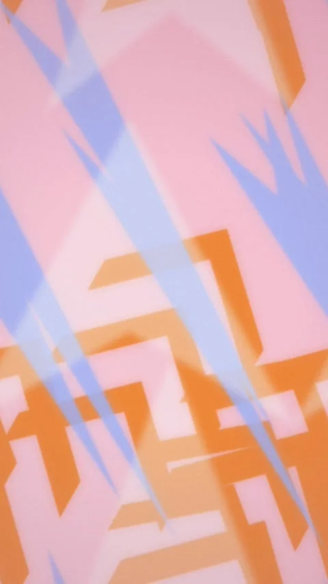Geometric pastel angular shards spinning seamless loop background Stock Footage 346503745