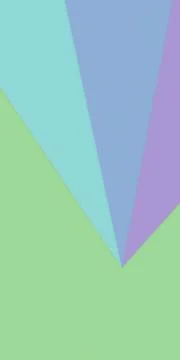Geometric pastel background with overlapping mint, lavender, and blue trian.. Stock Illustration