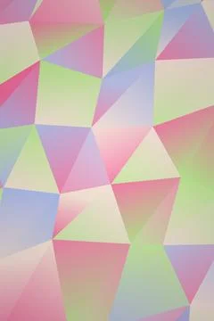 Geometric Pastel Triangle Pattern Stock Illustration