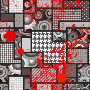 Geometric patchwork background Illustrazione stock