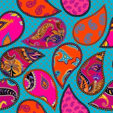 Geometric patchwork pattern of a squares. Illustrazione stock