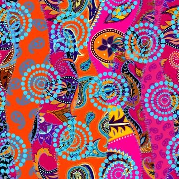 Geometric patchwork pattern of a squares. Stockillustratie