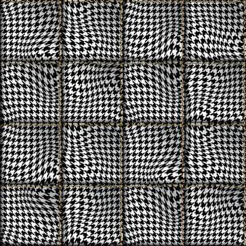 Geometric patchwork pattern of a squares. Stock Illustration