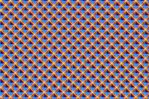 Geometric pattern, 3D rendering Stock Illustration