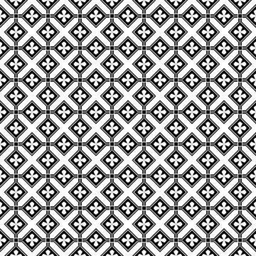 Geometric pattern abstract background floral seamless vector file Stock Illustration