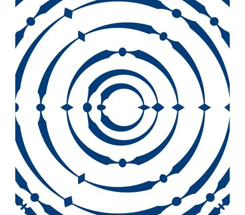 Geometric pattern abstract blue colors Stock Illustration