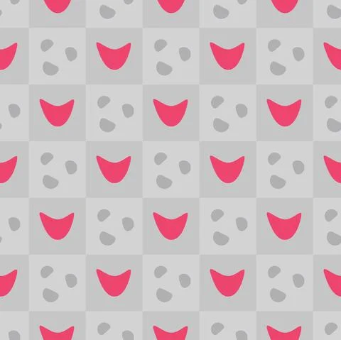 Geometric pattern with abstract elements on gray Stock Illustration