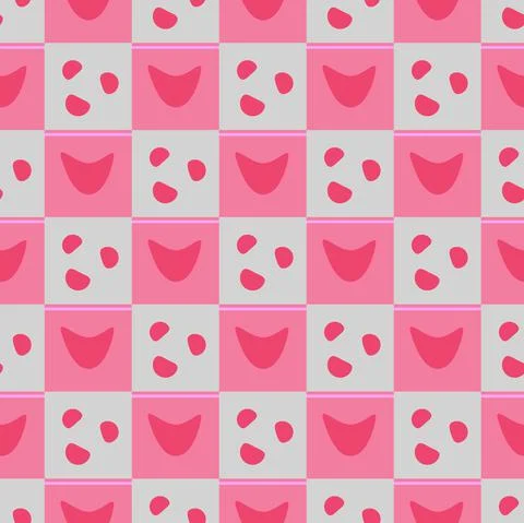 Geometric pattern with abstract elements on gray Stock Illustration