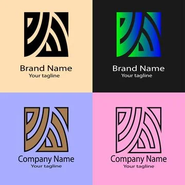 Geometric pattern Abstract Linework Logo Stock Illustration