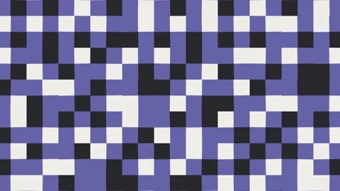 Geometric pattern with abstract very peri violet elements. Motion graphic Video stock 172132435