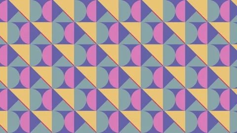 Geometric pattern with abstract very peri violet elements. Motion graphic Stock Footage 175294569