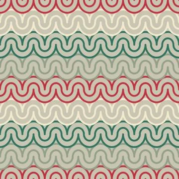 Geometric pattern with abstract waves Stock Illustration