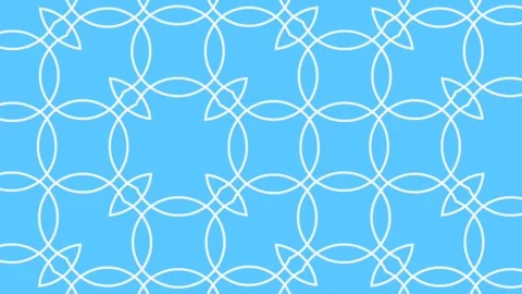 Geometric pattern animated background, geometrical ornament in decorative style Stock Footage 154351509