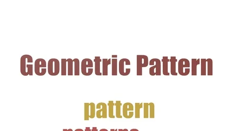 Geometric Pattern Animated Tag Cloud On White Background Stock Footage 103563293