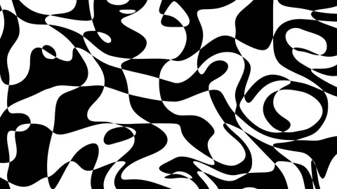 Geometric pattern with animated tiles in black and white colors. Simple motion Stock Footage 339475000