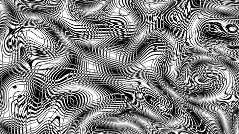 Geometric pattern with animated tiles in black and white colors. Simple motion Stock Footage 339477761