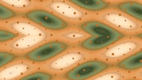 Geometric Pattern Animation Closeup in Soft Green and Peach Tones 動画素材 328588971