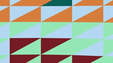Geometric Pattern Animation with Colorful Triangles. Stock Footage 329426193