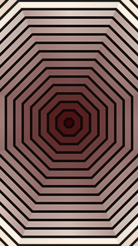 Geometric Pattern Animation with Concentric Octagons Stock Footage 329665815
