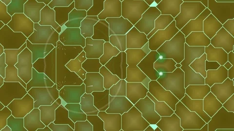 Geometric Pattern Animation with Green Highlights. Stock Footage 329484337
