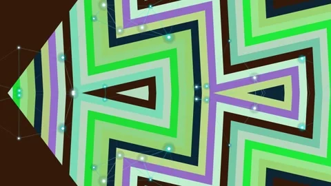 Geometric Pattern Animation with Green Shapes. Stock Footage 329928263