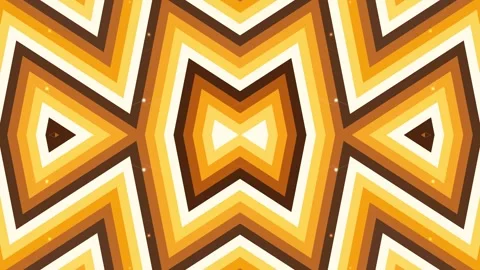 Geometric Pattern Animation with Orange Shapes. Stock Footage 329815943