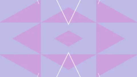 Geometric Pattern Animation with Pink and Purple. Video stock 329426203