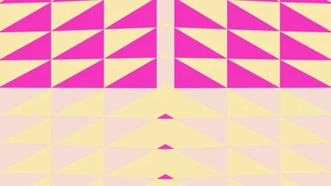 Geometric Pattern Animation with Pink Triangles. Video stock 329426215