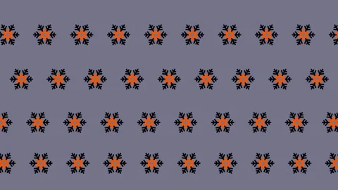 Geometric Pattern Animation - Seamless Looping Background with Floral Motifs. Stock Footage 325380437