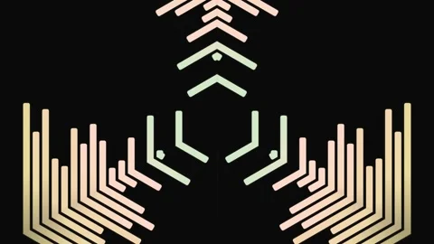 Geometric Pattern Animation with Shapes. 스톡 동영상 330279848