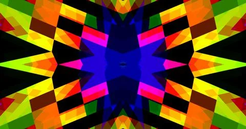 Geometric Pattern Background Abstract Flower Floral Symmetric Design Stock Illustration