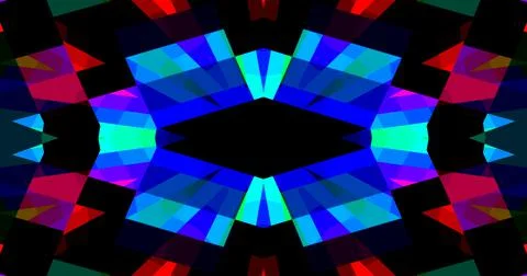 Geometric Pattern Background Abstract Flower Floral Symmetric Design Stock Illustration