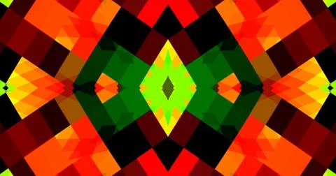 Geometric Pattern Background Abstract Flower Floral Symmetric Design Stock Illustration