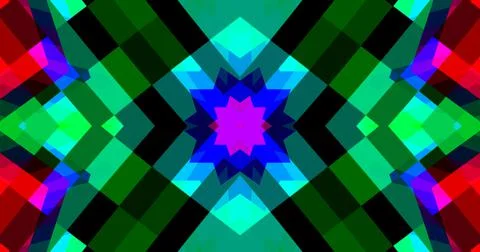 Geometric Pattern Background Abstract Flower Floral Symmetric Design Stock Illustration