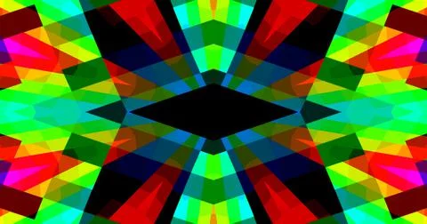 Geometric Pattern Background Abstract Flower Floral Symmetric Design Stock Illustration