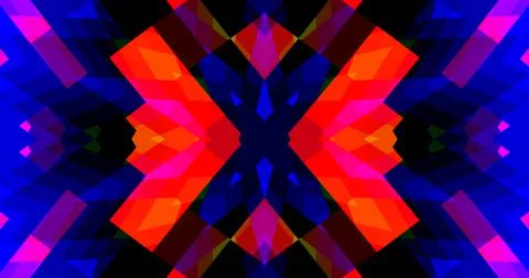 Geometric Pattern Background Abstract Flower Floral Symmetric Design Stock Illustration