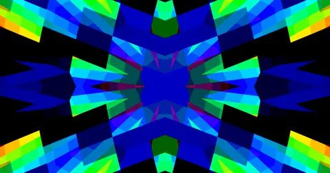 Geometric Pattern Background Abstract Flower Floral Symmetric Design Stock Illustration