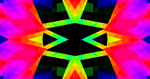 Geometric Pattern Background Abstract Flower Floral Symmetric Design Stock Illustration