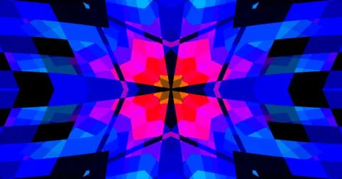 Geometric Pattern Background Abstract Flower Floral Symmetric Design Stock Illustration