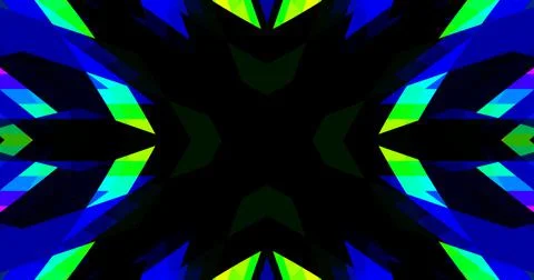 Geometric Pattern Background Abstract Flower Floral Symmetric Design Stock Illustration