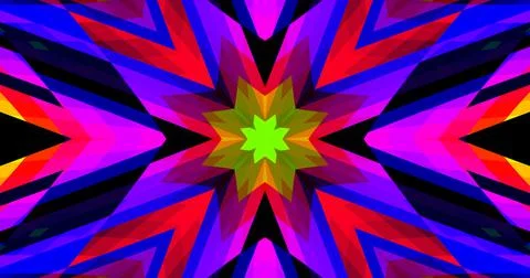 Geometric Pattern Background Abstract Flower Floral Symmetric Design Stock Illustration