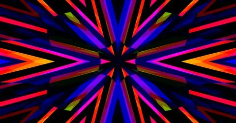 Geometric Pattern Background Abstract Flower Floral Symmetric Design Stock Illustration