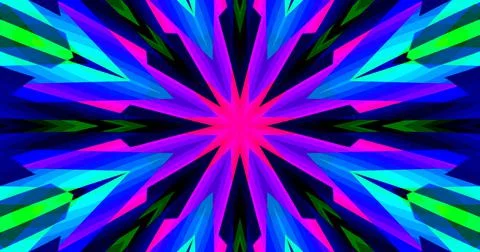 Geometric Pattern Background Abstract Flower Floral Symmetric Design Stock Illustration