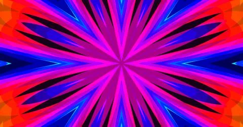 Geometric Pattern Background Abstract Flower Floral Symmetric Design Stock Illustration