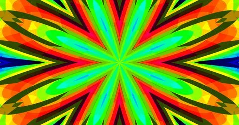 Geometric Pattern Background Abstract Flower Floral Symmetric Design Stock Illustration